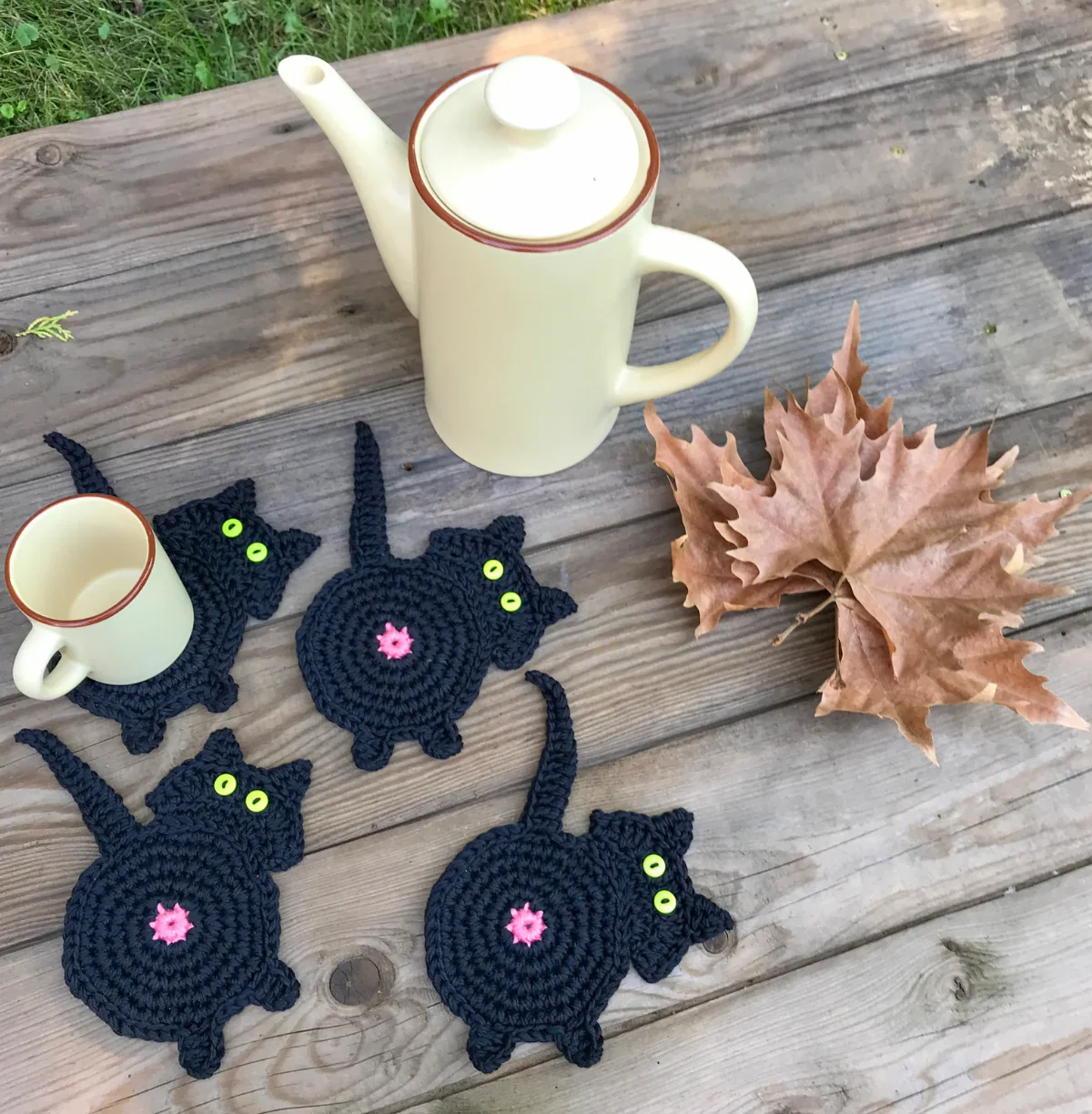 🐱🔥 Hot Sale! Schattige Handgemaakte Katten Onderzetter – Perfect Cadeau voor Kattenliefhebbers & Leuk Home Decor! - Image 2