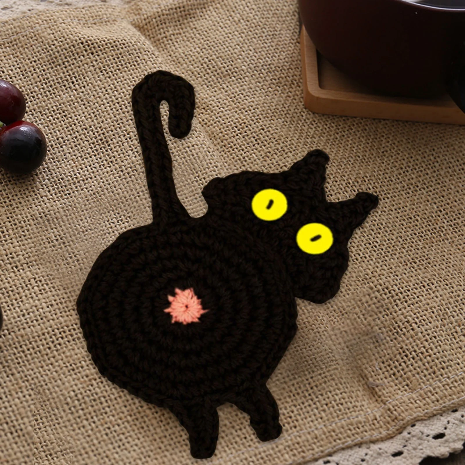 🐱🔥 Hot Sale! Schattige Handgemaakte Katten Onderzetter – Perfect Cadeau voor Kattenliefhebbers & Leuk Home Decor! - Image 20