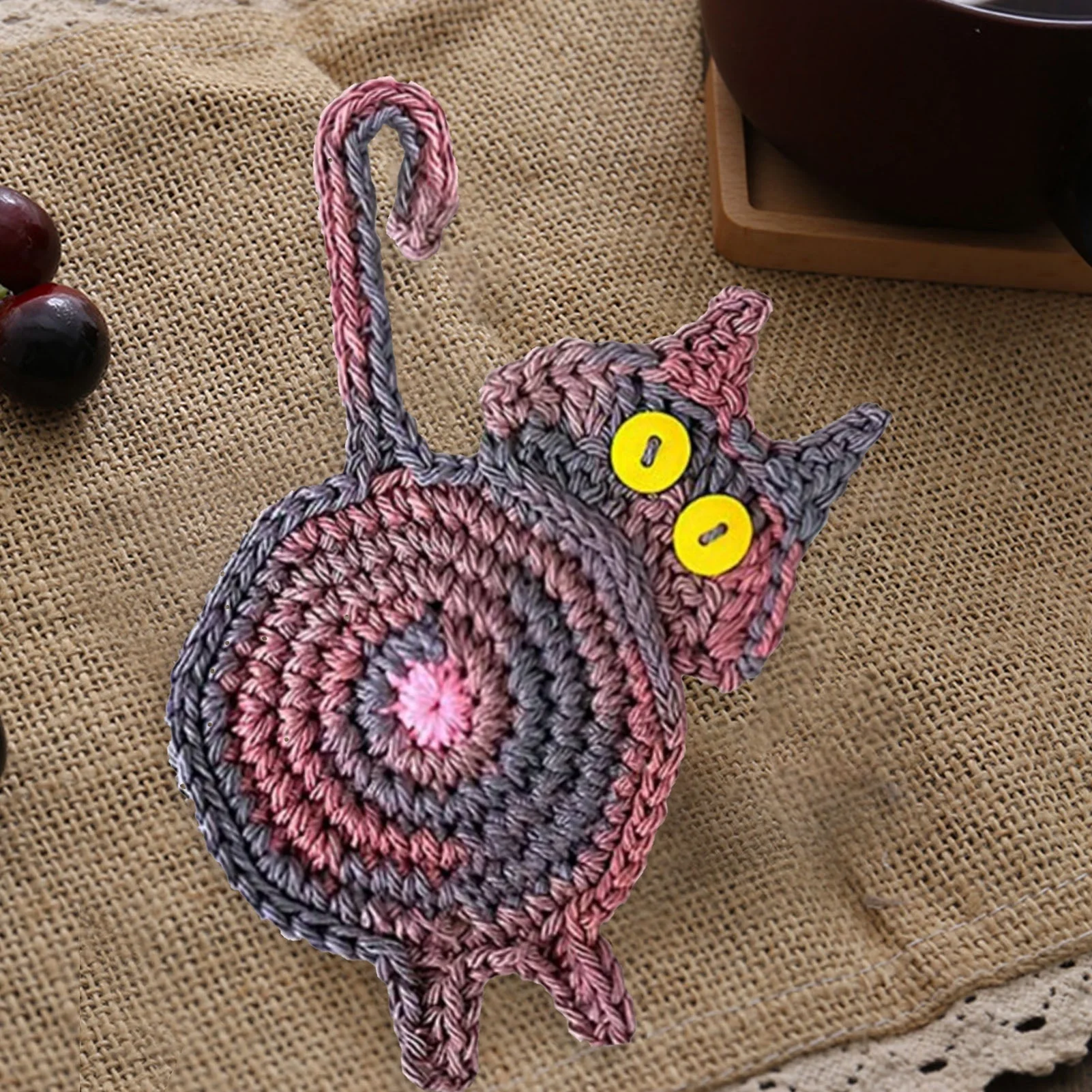 🐱🔥 Hot Sale! Schattige Handgemaakte Katten Onderzetter – Perfect Cadeau voor Kattenliefhebbers & Leuk Home Decor! - Image 25