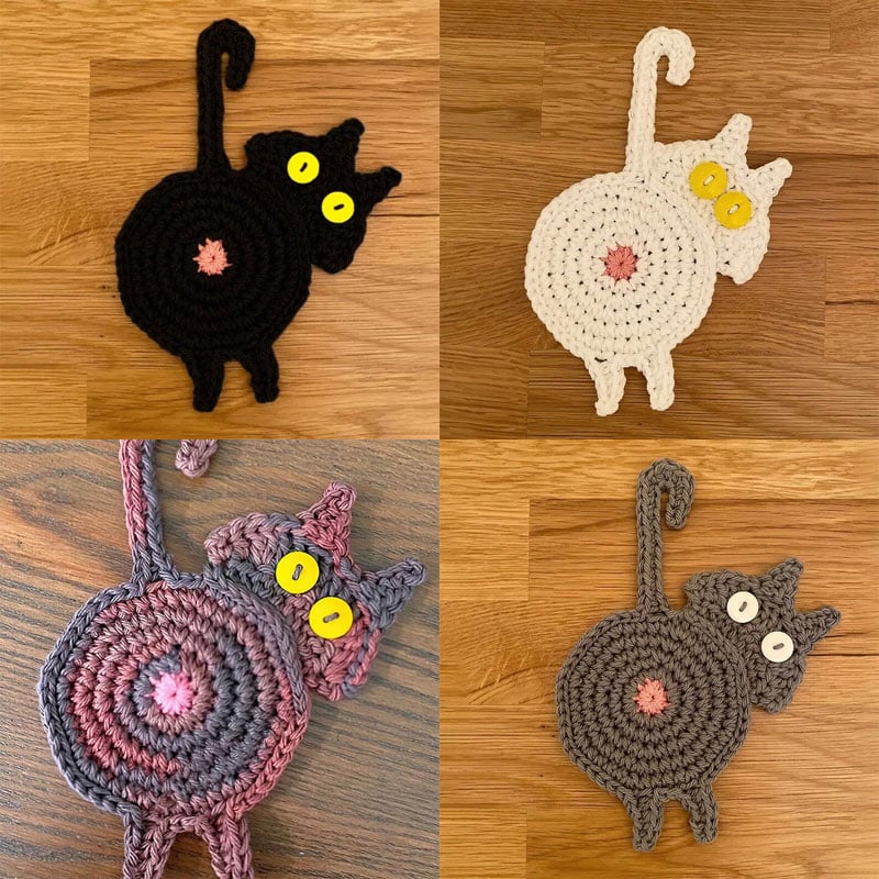 🐱🔥 Hot Sale! Schattige Handgemaakte Katten Onderzetter – Perfect Cadeau voor Kattenliefhebbers & Leuk Home Decor! - Image 28