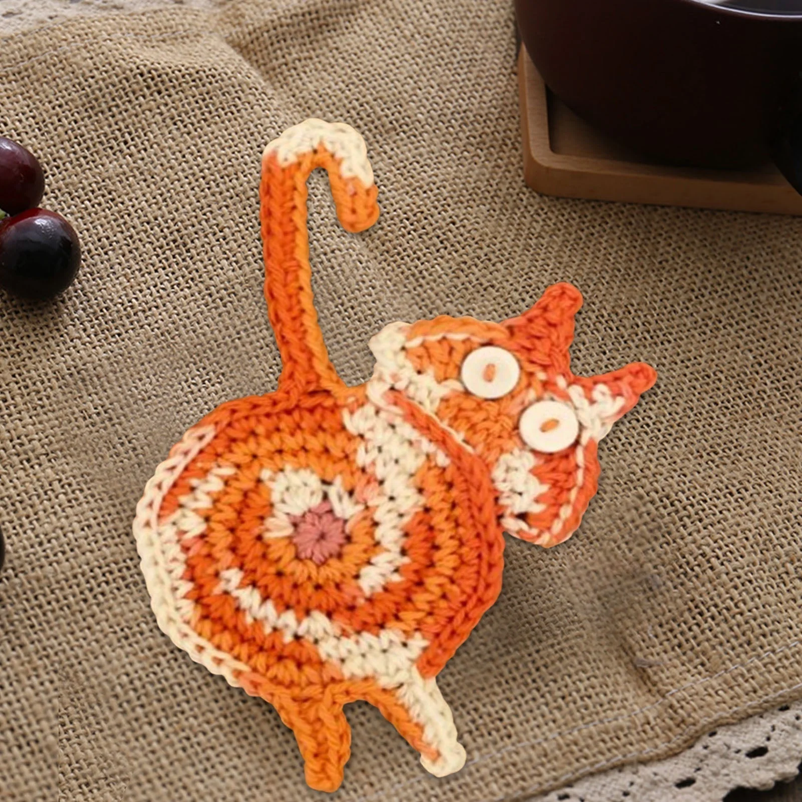 🐱🔥 Hot Sale! Schattige Handgemaakte Katten Onderzetter – Perfect Cadeau voor Kattenliefhebbers & Leuk Home Decor! - Image 7