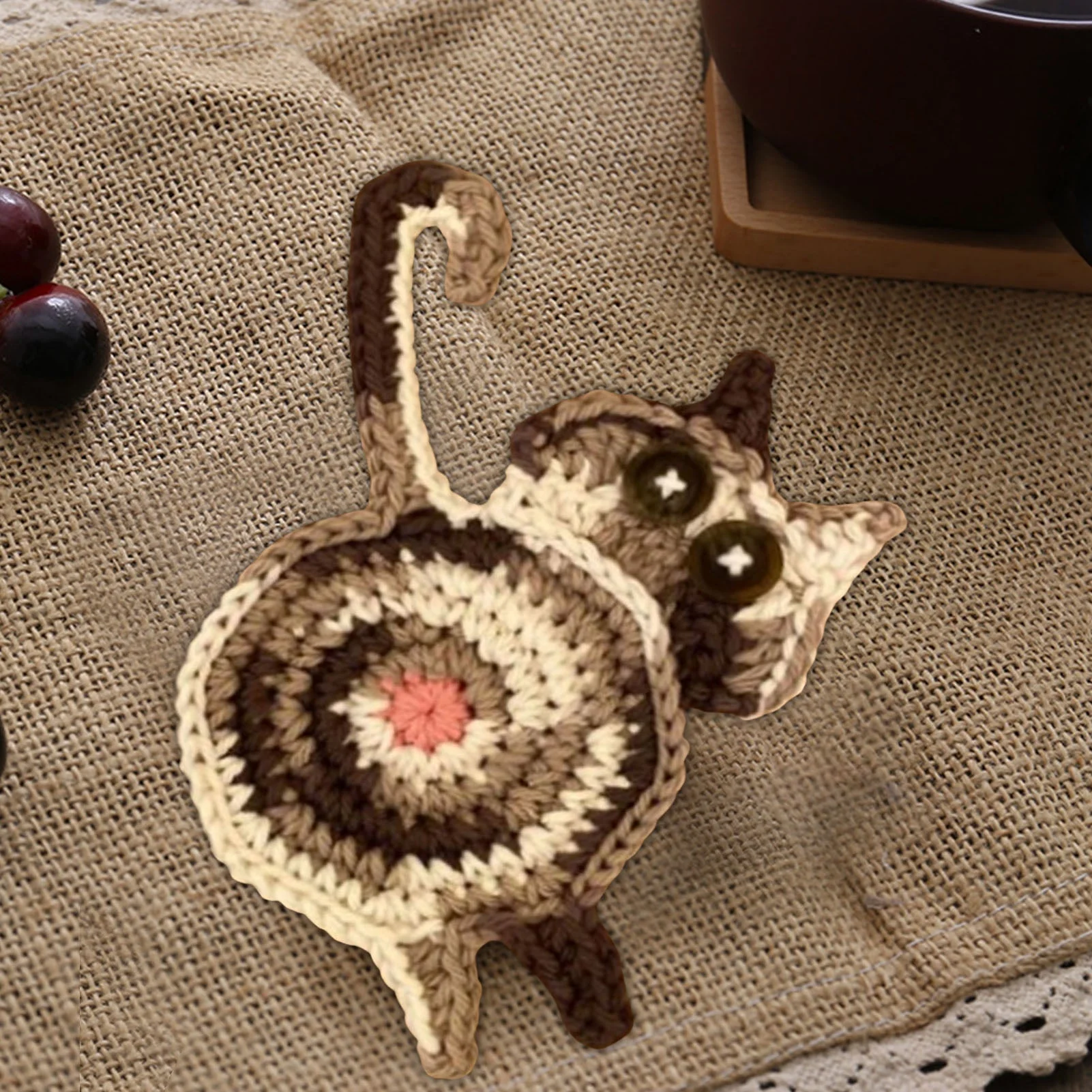 🐱🔥 Hot Sale! Schattige Handgemaakte Katten Onderzetter – Perfect Cadeau voor Kattenliefhebbers & Leuk Home Decor! - Image 8