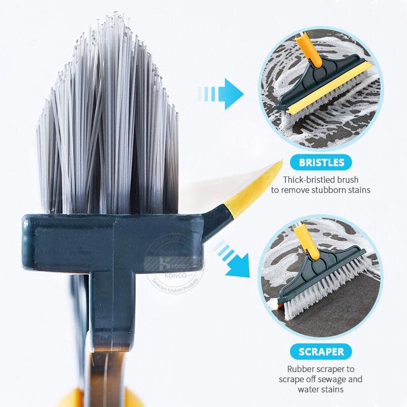 🎉Nieuwjaars Cadeau 50% KORTING!🧹2-in-1 Reinigingsborstel met Schraper – 2-in-1 Ontwerp (Borstel+Schraper) & Meervoudig Gebruik: Gemakkelijk Schoonmaken! - Image 3