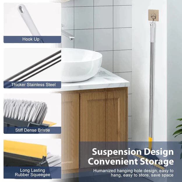 🎉Nieuwjaars Cadeau 50% KORTING!🧹2-in-1 Reinigingsborstel met Schraper – 2-in-1 Ontwerp (Borstel+Schraper) & Meervoudig Gebruik: Gemakkelijk Schoonmaken! - Image 5