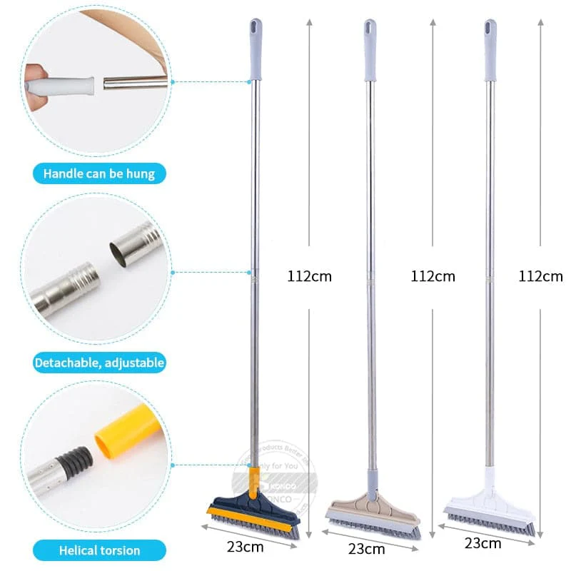 🎉Nieuwjaars Cadeau 50% KORTING!🧹2-in-1 Reinigingsborstel met Schraper – 2-in-1 Ontwerp (Borstel+Schraper) & Meervoudig Gebruik: Gemakkelijk Schoonmaken! - Image 7