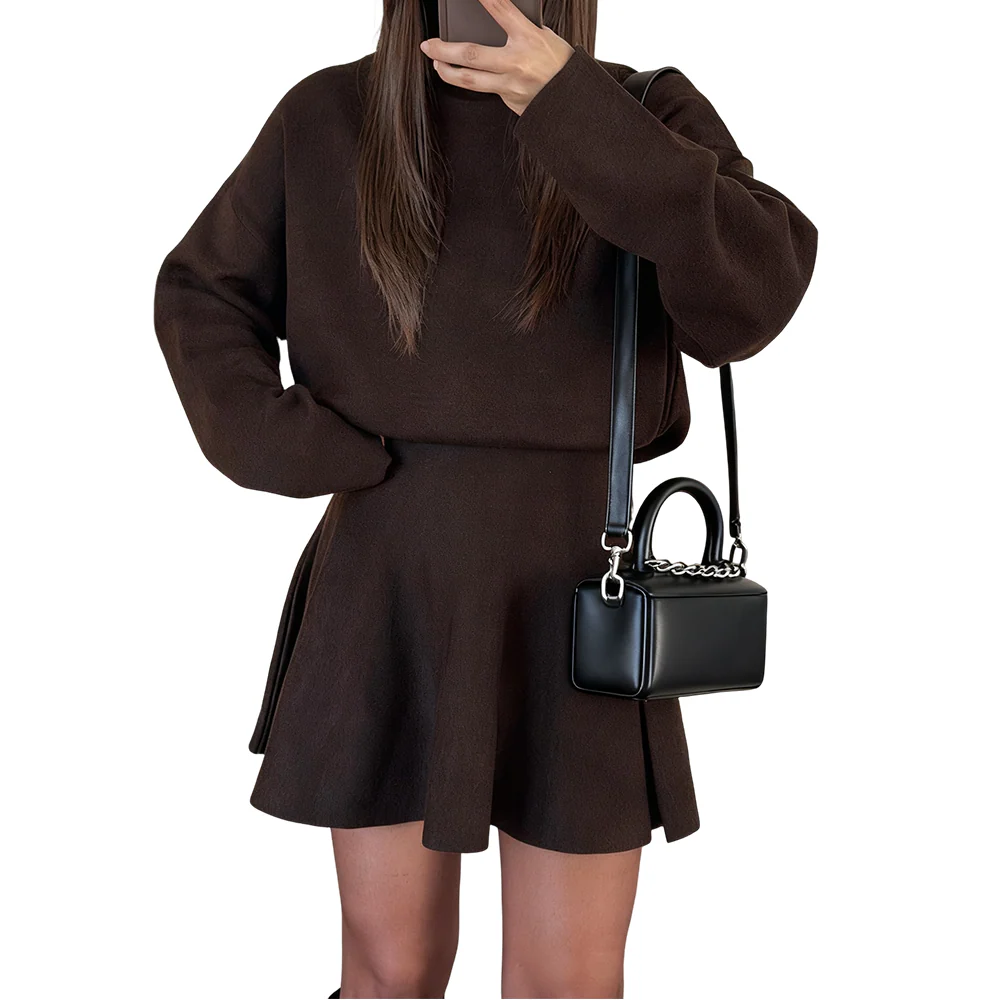 Chique A-lijn mini-jurk met getailleerde taille - Image 2