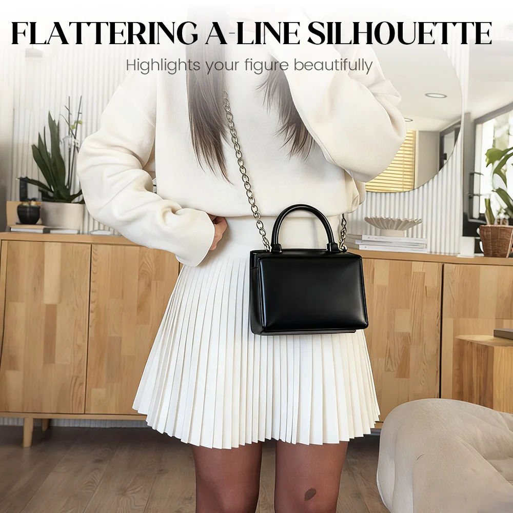 Chique A-lijn mini-jurk met getailleerde taille - Image 3