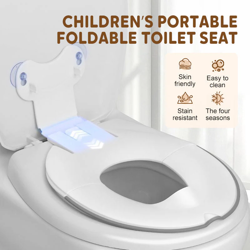 🎉Nieuwjaars Cadeau 50% KORTING!🚽Draagbare Opvouwbare Toiletbril Voor Kinderen - Universele Pasvorm (99% Toiletten) & Hygiënisch: Perfect Voor Reis & Kinderopvang!