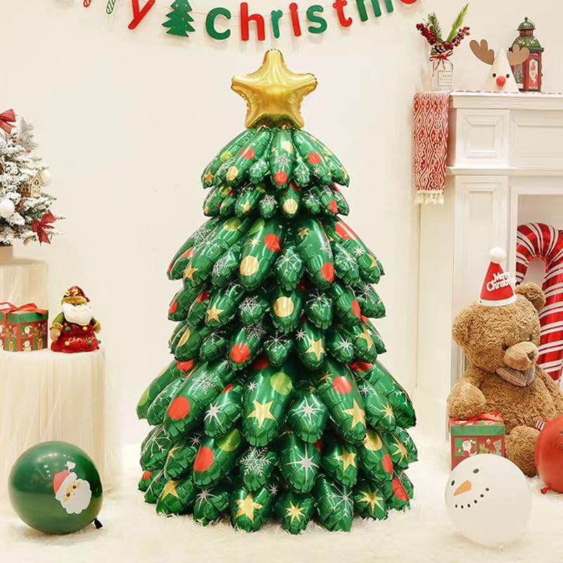 🎄✨ Kerstboom Ballonnen Premium Aluminiumfolie – Uniek Ontwerp, Meerdere Feestgelegenheden & Herbruikbaar(Perfect voor Kerstdecoratie!) - Image 5