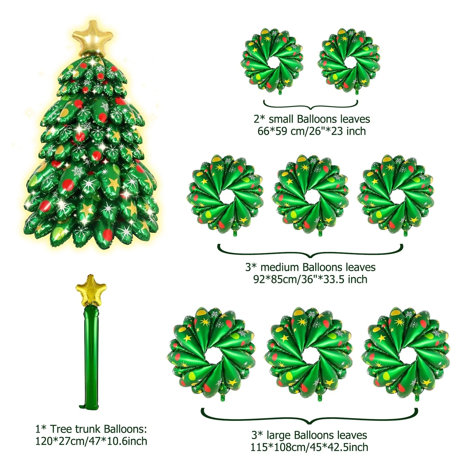 🎄✨ Kerstboom Ballonnen Premium Aluminiumfolie – Uniek Ontwerp, Meerdere Feestgelegenheden & Herbruikbaar(Perfect voor Kerstdecoratie!) - Image 8