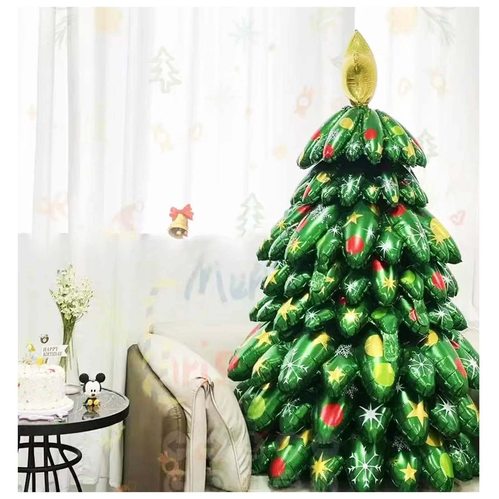 🎄✨ Kerstboom Ballonnen Premium Aluminiumfolie – Uniek Ontwerp, Meerdere Feestgelegenheden & Herbruikbaar(Perfect voor Kerstdecoratie!) - Image 9