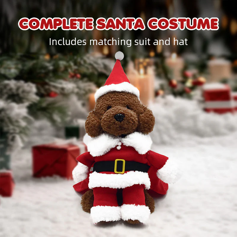 🎅🐾 Kerstman Kostuum Set voor Honden – Schattig & Comfortabel Feestelijke Outfit (Perfect voor Kerstfeestjes!) - Image 2