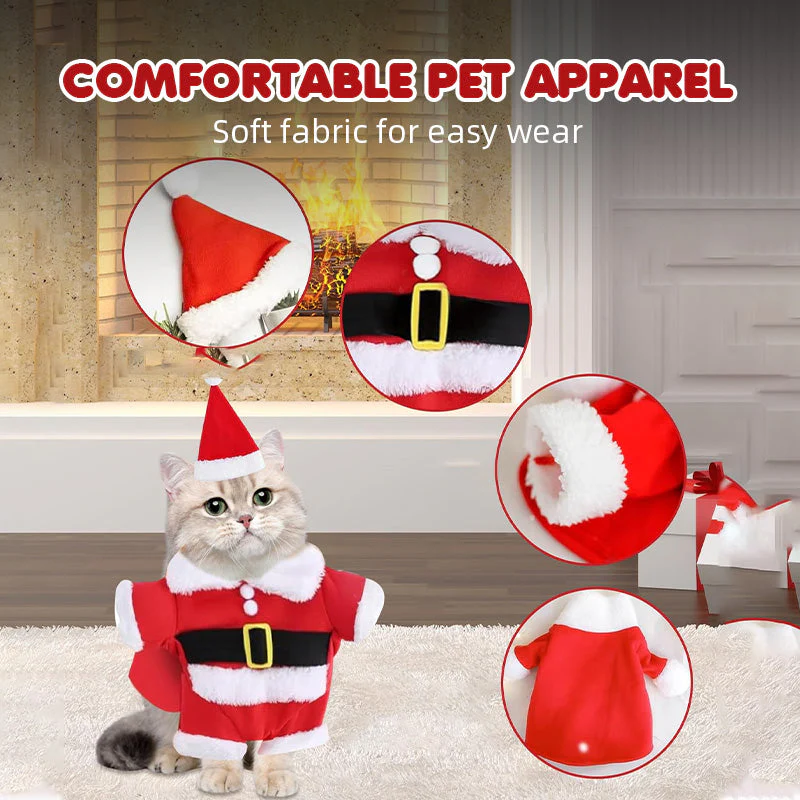 🎅🐾 Kerstman Kostuum Set voor Honden – Schattig & Comfortabel Feestelijke Outfit (Perfect voor Kerstfeestjes!) - Image 5