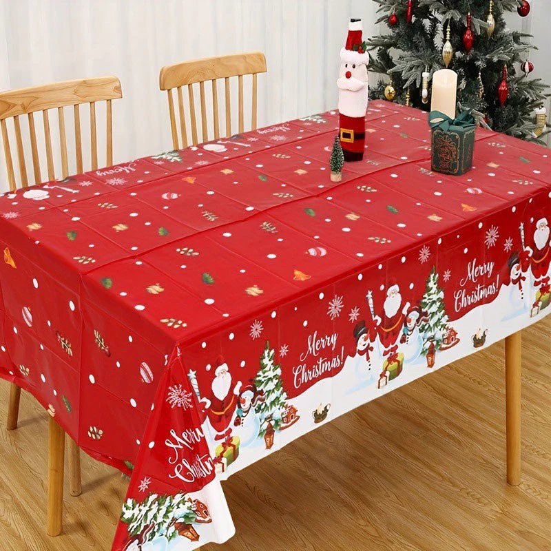 🎄🍽️ Kerstmisvakantie Bedrukt Tafelkleed – Feestelijk Thema, Vochtbestendig Polyester & Veelvoudige Maten(Perfect voor Kerstfeest Decoratie!) - Image 17