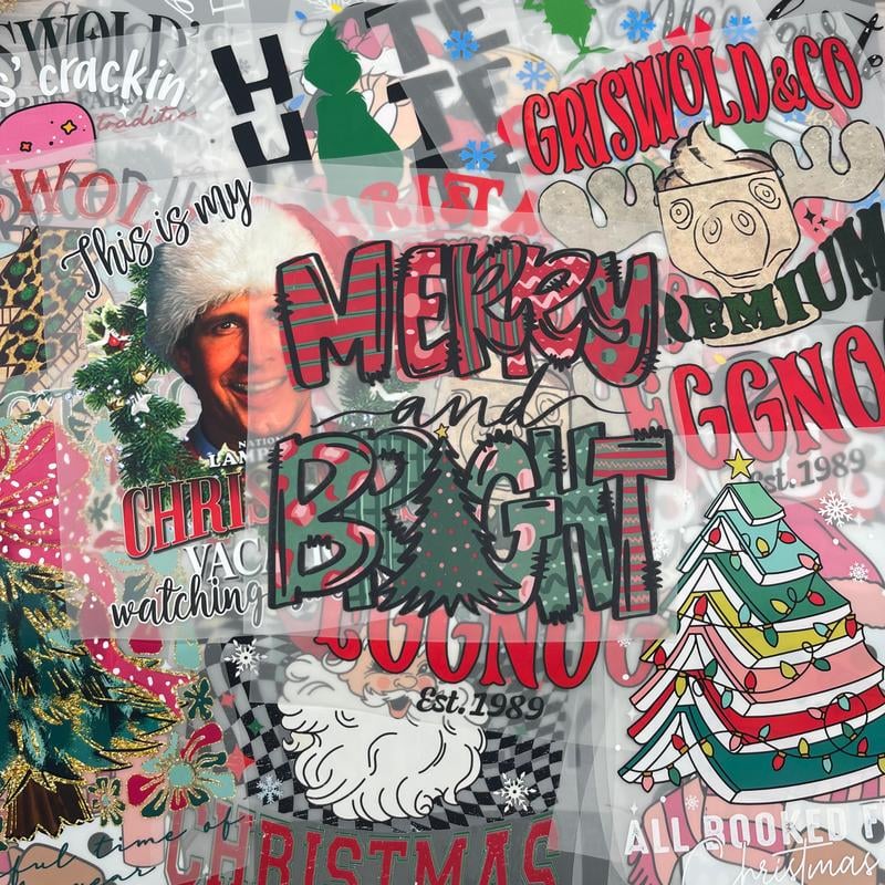 🖤Black Friday topper!✨ DTF-Transferstickers Met Kerstontwerpen – 15/30Feestelijke Patroonset, Duurzaam & Universeel Voor Kleding & Huishoudelijke Items! - Image 5