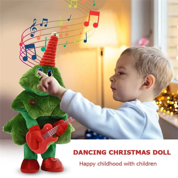 🎄🎵 Kerstboom Speelgoed Zingend & Dansend – Pluche Kerstdecoratie Met 8 Liedjes ! - Image 4