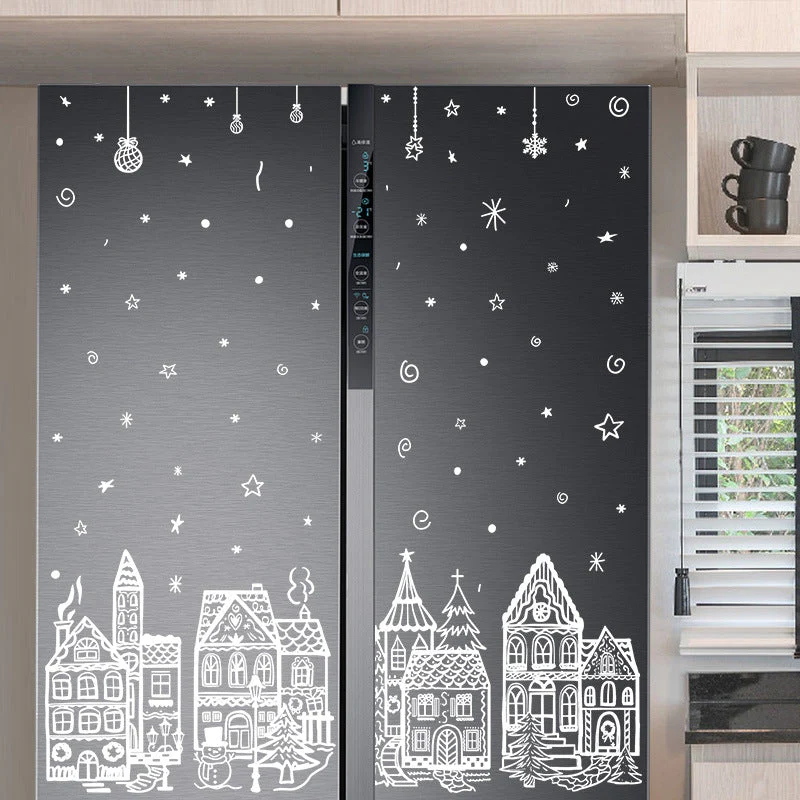 🖤Black Friday topper!✨ Kerstdorp Raamstickers Set – 78 Stuks Feestelijke Motieven, Statische Hechting & Dubbelzijdig Zichtbaar (Perfect voor Kerstdecoratie & Herbruikbaar!) - Image 7