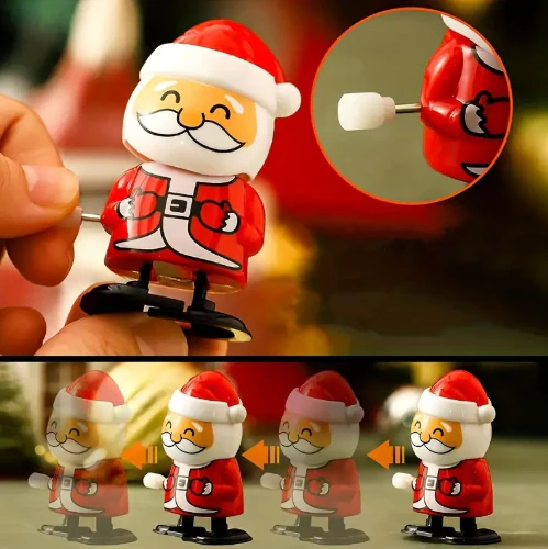 🖤Black Friday topper!✨ Kerst Opwindspeelgoed Set – Schattige Kerstpersonages, Batterijvrij & Veilig PVC (Perfect voor Kerstcadeautjes, Feestspullen & Kinderspeelgoed!) - Image 5