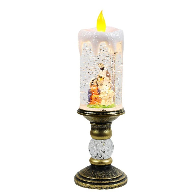 ✨ Magisch Kerst LED Kaars – Sneeuw Effect, Retro Decoratie & Veilige Vlam (Kerstsfeer in Elke Kamer!) - Image 10
