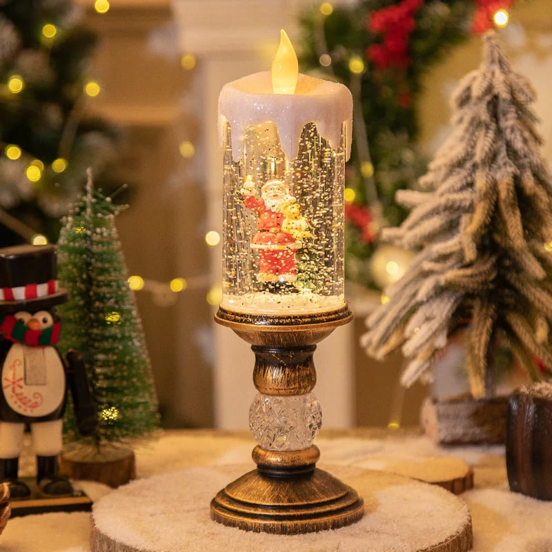 ✨ Magisch Kerst LED Kaars – Sneeuw Effect, Retro Decoratie & Veilige Vlam (Kerstsfeer in Elke Kamer!) - Image 7