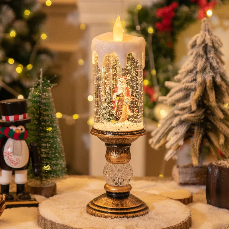✨ Magisch Kerst LED Kaars – Sneeuw Effect, Retro Decoratie & Veilige Vlam (Kerstsfeer in Elke Kamer!) - Image 8