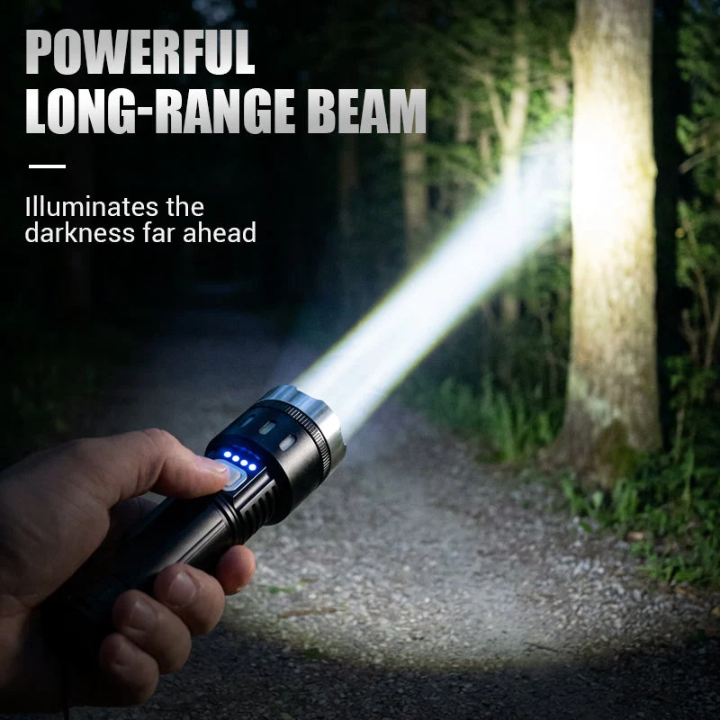 💘Valentijnsaanbieding: 50% Korting!🔦Multifunctionele LED-Zaklamp met Zoom & Batterijindicator – Ultra-Heldere Lange Reikwijdte! - Image 2