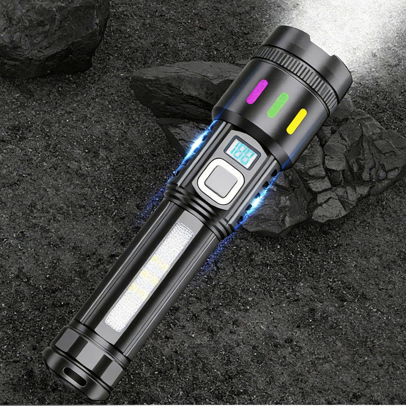 💘Valentijnsaanbieding: 50% Korting!🔦Multifunctionele LED-Zaklamp met Zoom & Batterijindicator – Ultra-Heldere Lange Reikwijdte! - Image 6