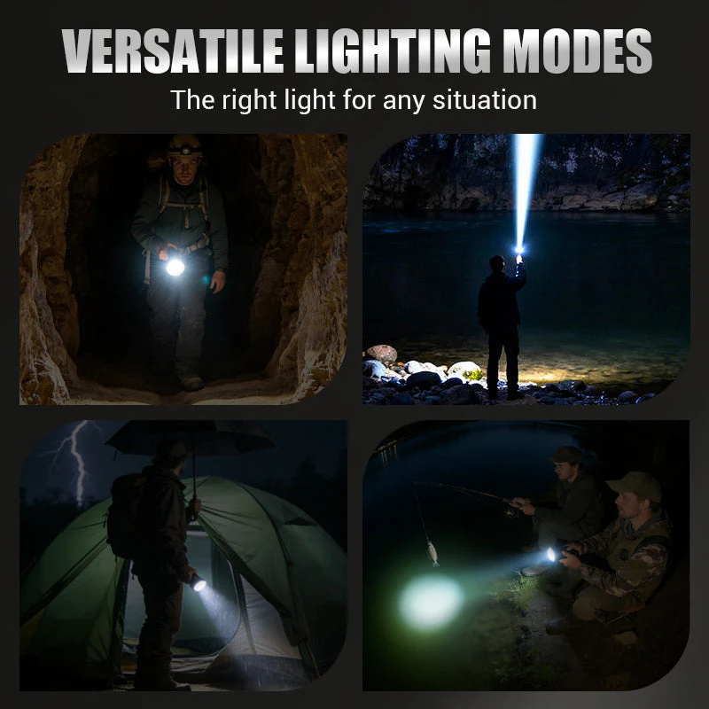 💘Valentijnsaanbieding: 50% Korting!🔦Multifunctionele LED-Zaklamp met Zoom & Batterijindicator – Ultra-Heldere Lange Reikwijdte! - Image 7