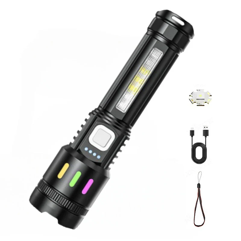 💘Valentijnsaanbieding: 50% Korting!🔦Multifunctionele LED-Zaklamp met Zoom & Batterijindicator – Ultra-Heldere Lange Reikwijdte! - Image 9