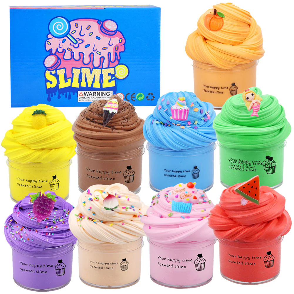 🎨🧘 Super Clay Slime DIY Set – Zachte Geurende Slijm, Sensorische Klei voor Stressverlichting & Creatief Speelplezier (Meerkleurig 9-delige Set)! - Image 12