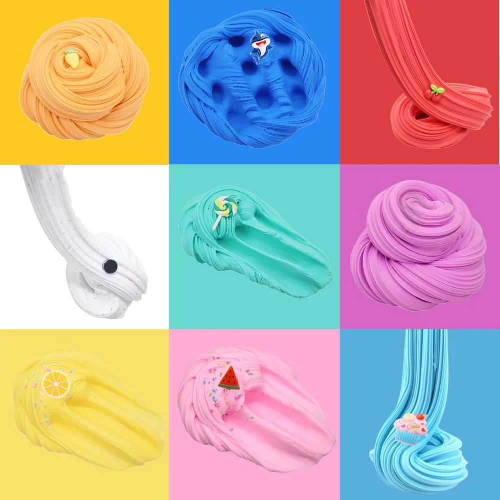 🎨🧘 Super Clay Slime DIY Set – Zachte Geurende Slijm, Sensorische Klei voor Stressverlichting & Creatief Speelplezier (Meerkleurig 9-delige Set)! - Image 2