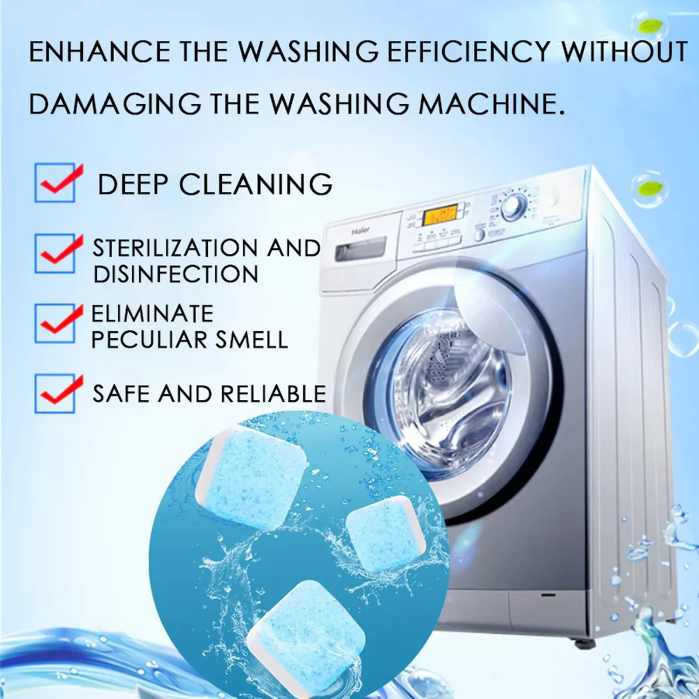 🎉Nieuwjaars Cadeau 50% KORTING!🧼Wasmachine Diep Reinigingstabletten: 99% Bacteriën Doden + Diep Reiniging – Eenvoudig Schoon Zonder Schade! - Image 8