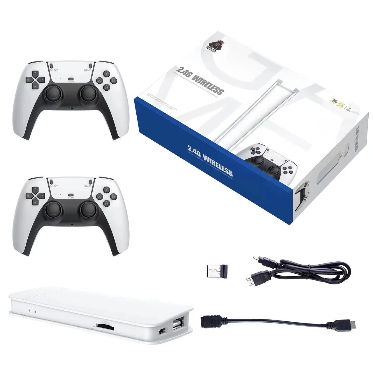 🌞Fris De Lente In Met 50% Korting!🎮 Nieuwe Upgrade Retro Game Console Stick – +40000 Klassieke Spellen & 2 Draadloze Controllers!