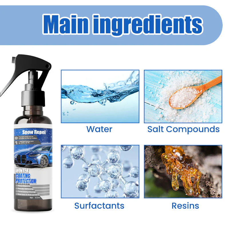 🔥HETE VERKOOP🔥Auto -voorruitenblauwe sneeuwsmeltende coatingspray - Image 5