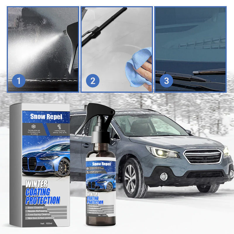 🔥HETE VERKOOP🔥Auto -voorruitenblauwe sneeuwsmeltende coatingspray - Image 7