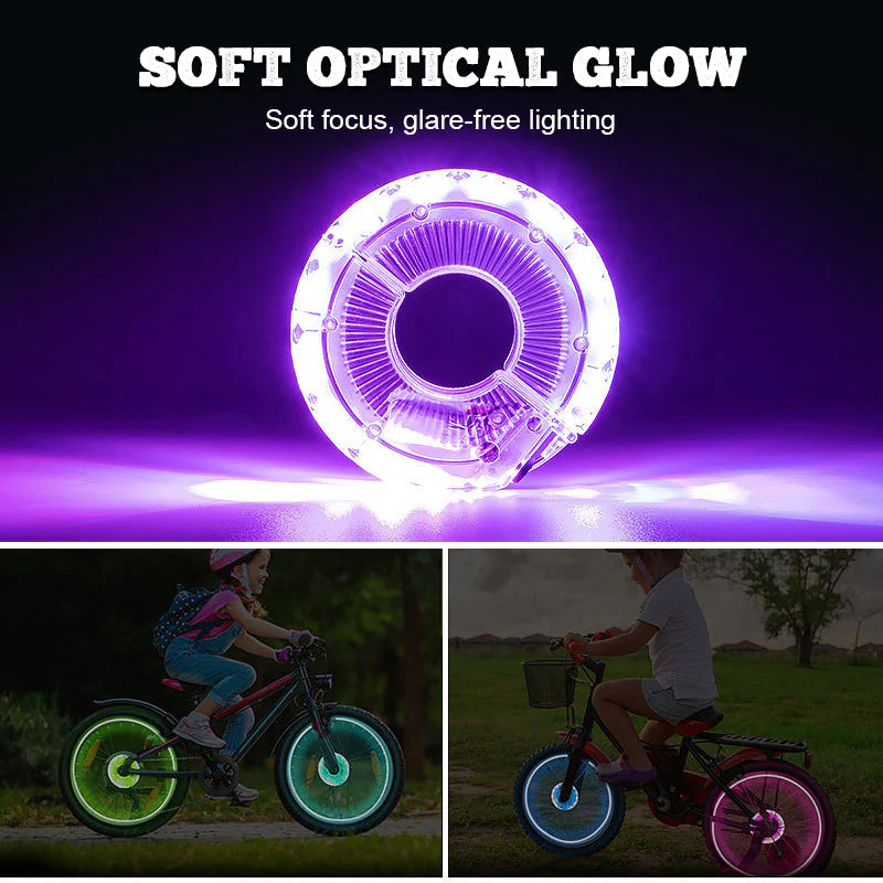 🎄Kerstdeal ALTIJD 50% KORTING! ✨ Kleurrijke Fietswielverlichting (7 Kleuren + 18 Lichtmodi) – Veilig & Super Cool voor Nachtrijden in NL/Belgie! 🚲 - Image 4