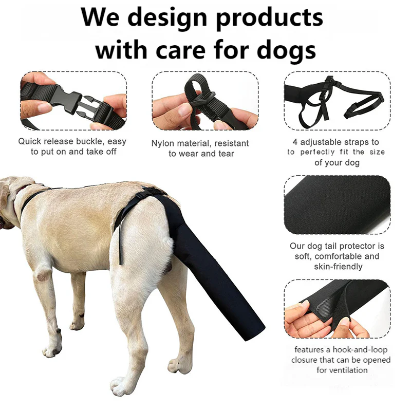 Comfortable & Adjustable Dog Tail Protector - Image 3