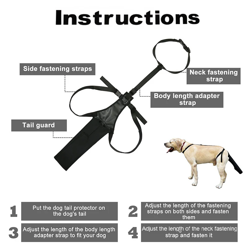 Comfortable & Adjustable Dog Tail Protector - Image 4