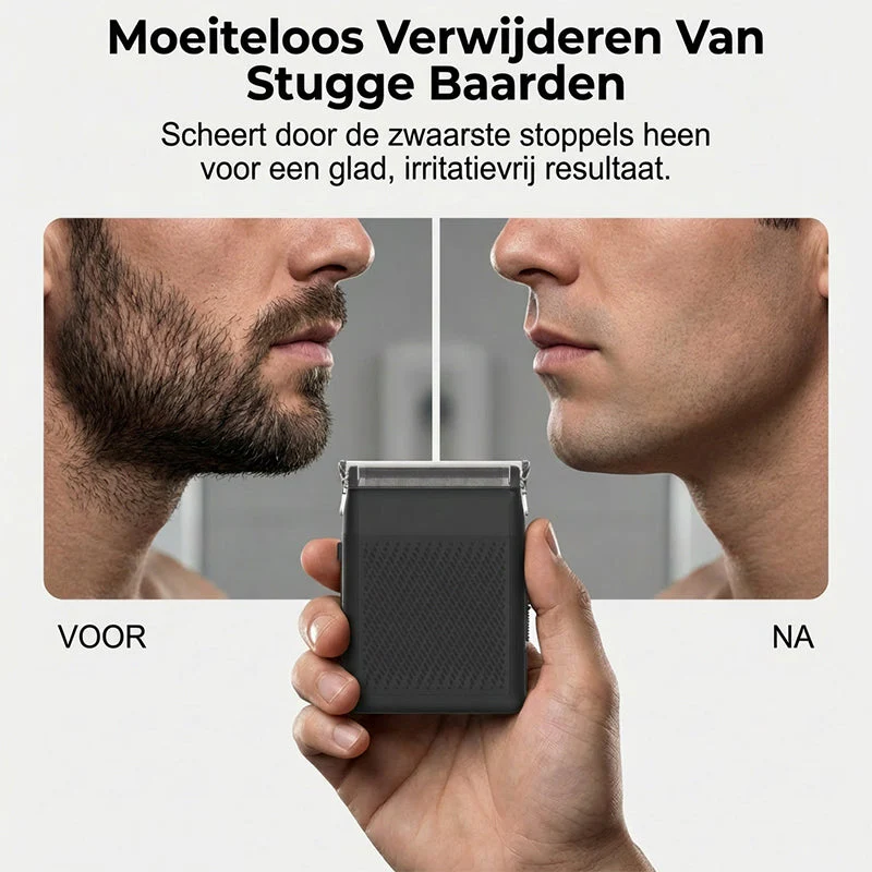 🌞Fris De Lente In Met 50% Korting!🪒Compact Folie Scheerapparaat – Zacht voor Gevoelige Huid & Ultra Draagbaar voor Onderweg!