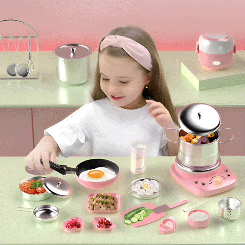 🎁[Beste cadeau voor kinderen] Real Cooking Mini Kitchen Toys voor kinderen - Set van 22 stuks🍳 - Image 3