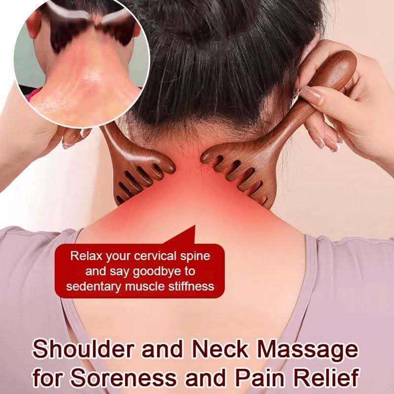 💘Valentijnsaanbieding: 50% Korting!🦶 Zes-Klauwen Meridiaan Massage Kam – Ontspan Hoofd, Hals & Lichaam! - Image 6