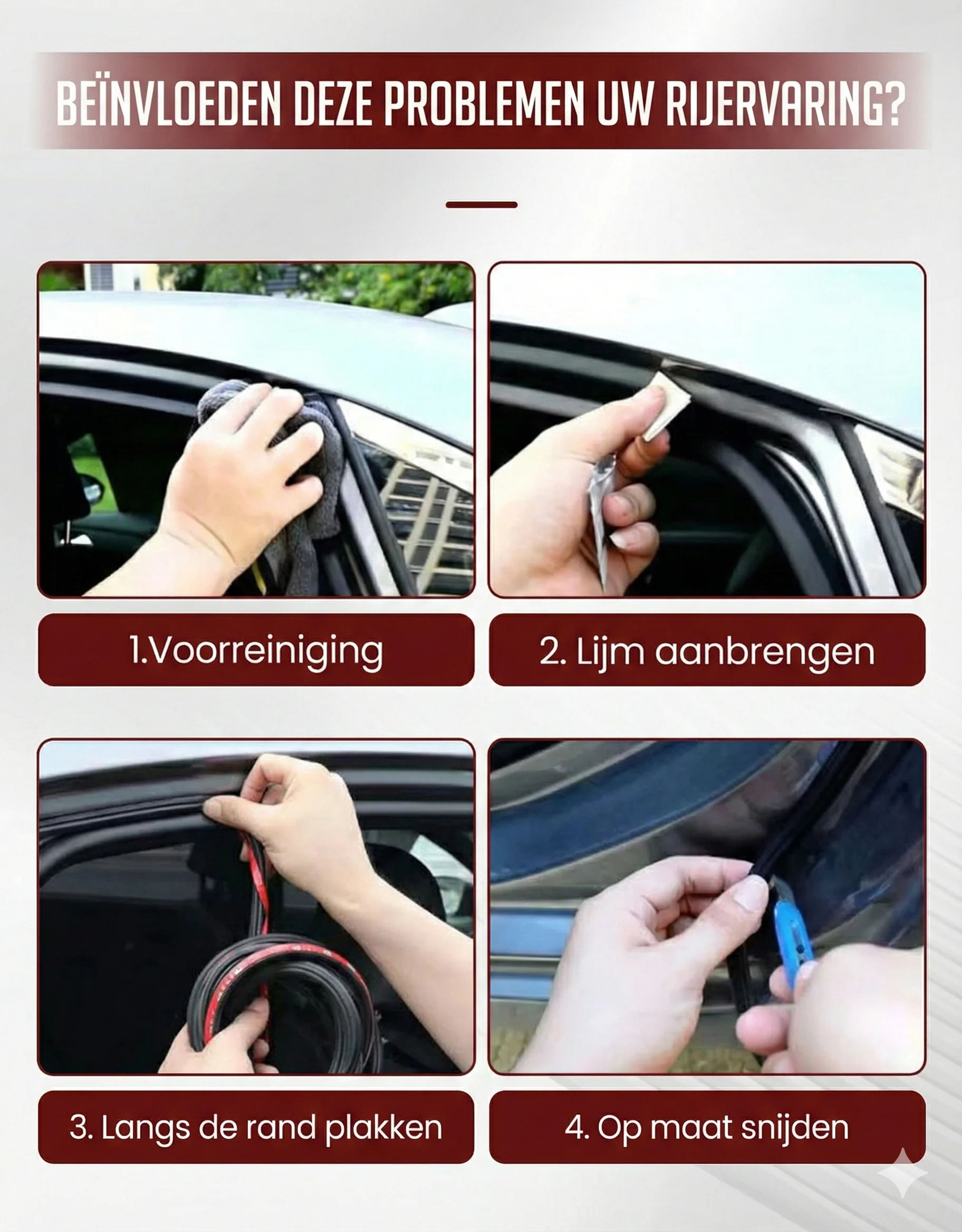 💘Valentijnsaanbieding: 50% Korting! 🔇 Stofdichte Rubberen Afdichtingsstrip voor Auto – Geluidsreductie & Luxe Deurdichtheid! - Image 16