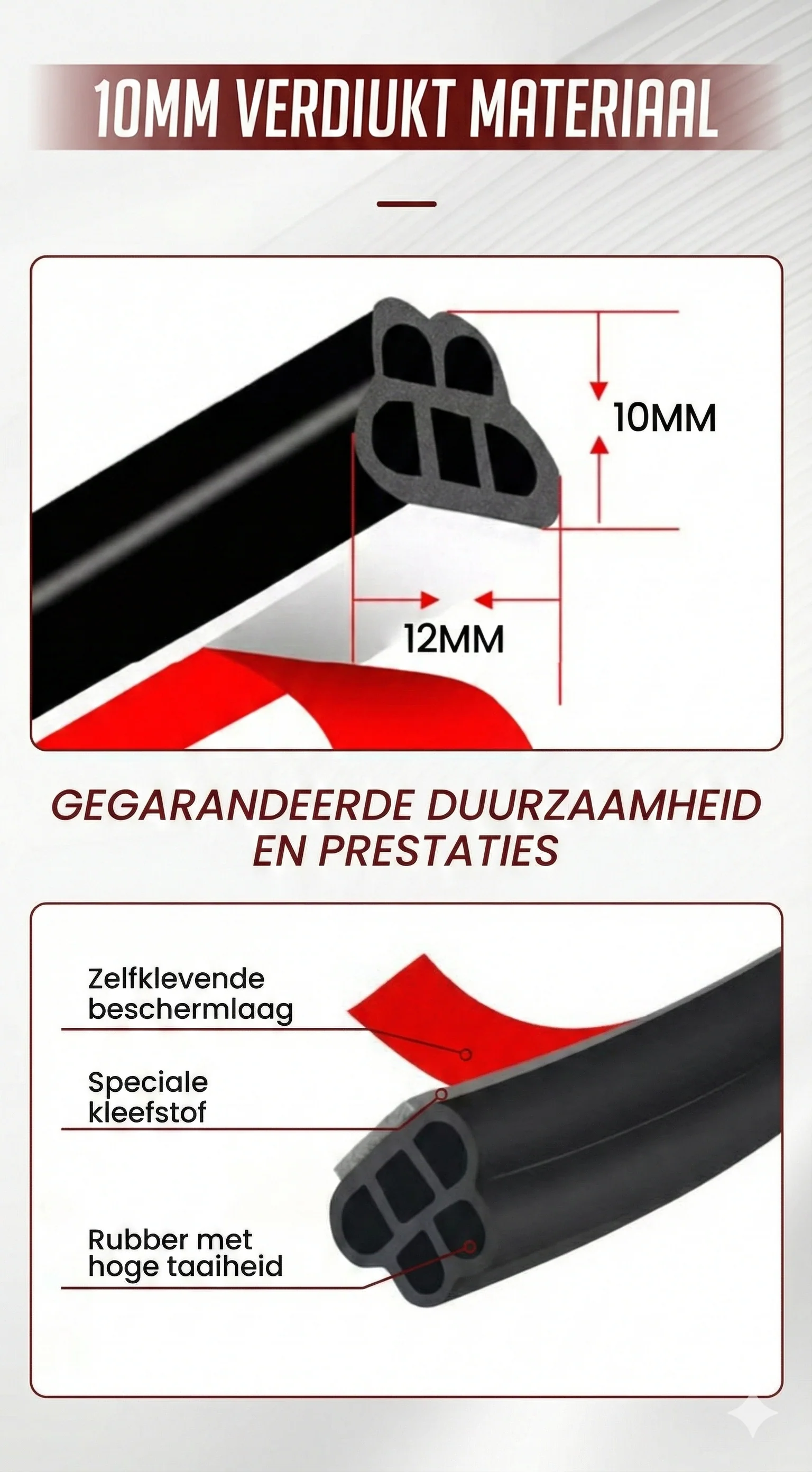 💘Valentijnsaanbieding: 50% Korting! 🔇 Stofdichte Rubberen Afdichtingsstrip voor Auto – Geluidsreductie & Luxe Deurdichtheid! - Image 9