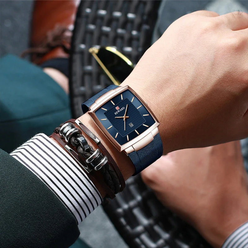 🎄Kerstdeal ALTIJD 50% KORTING!✨Ultradunne Vierkante Quartzhorloge (Meshband) – 9mm Dun, 3ATM Waterbestendig & Modieus Design (Perfect als Cadeau!) - Image 12