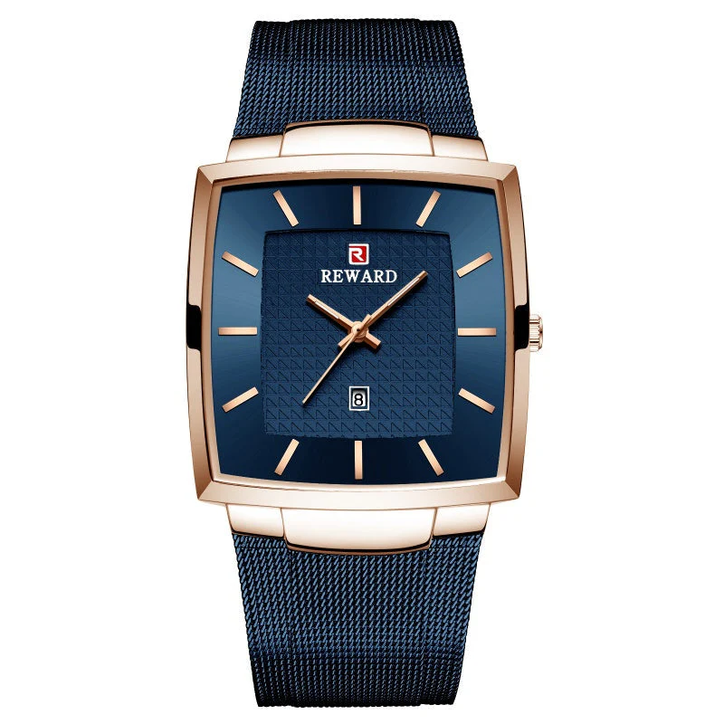 🎄Kerstdeal ALTIJD 50% KORTING!✨Ultradunne Vierkante Quartzhorloge (Meshband) – 9mm Dun, 3ATM Waterbestendig & Modieus Design (Perfect als Cadeau!) - Image 16