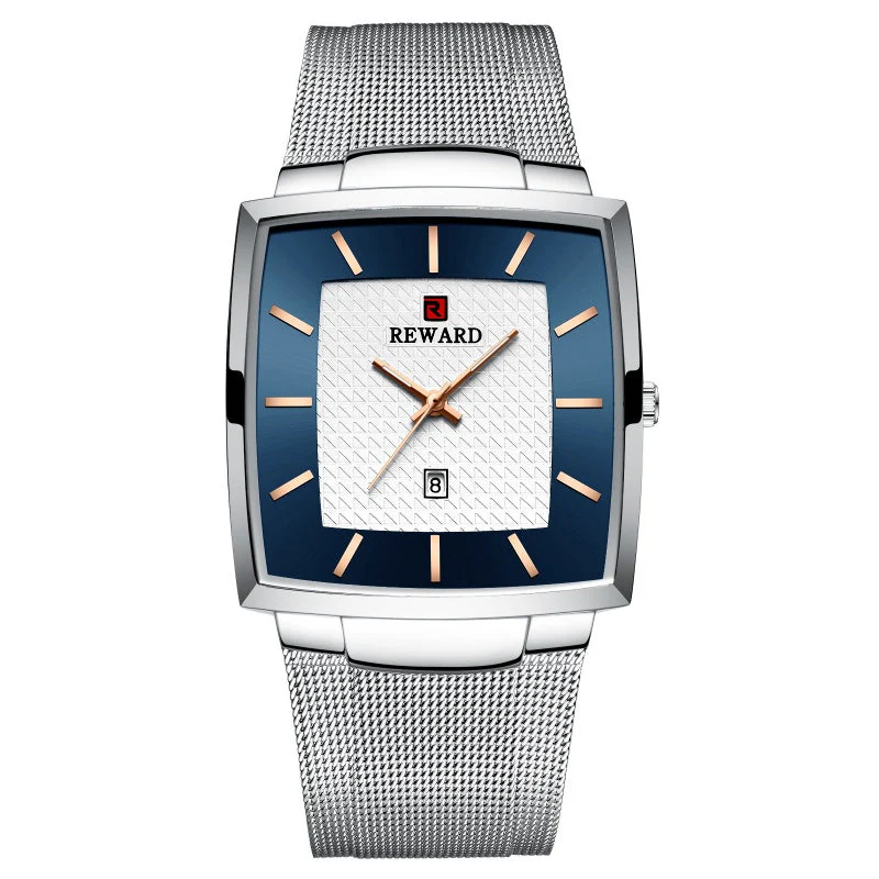 🎄Kerstdeal ALTIJD 50% KORTING!✨Ultradunne Vierkante Quartzhorloge (Meshband) – 9mm Dun, 3ATM Waterbestendig & Modieus Design (Perfect als Cadeau!) - Image 18