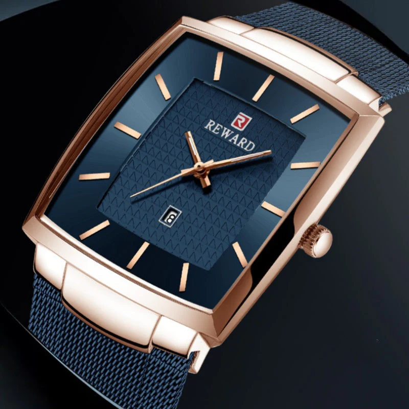 🎄Kerstdeal ALTIJD 50% KORTING!✨Ultradunne Vierkante Quartzhorloge (Meshband) – 9mm Dun, 3ATM Waterbestendig & Modieus Design (Perfect als Cadeau!) - Image 2