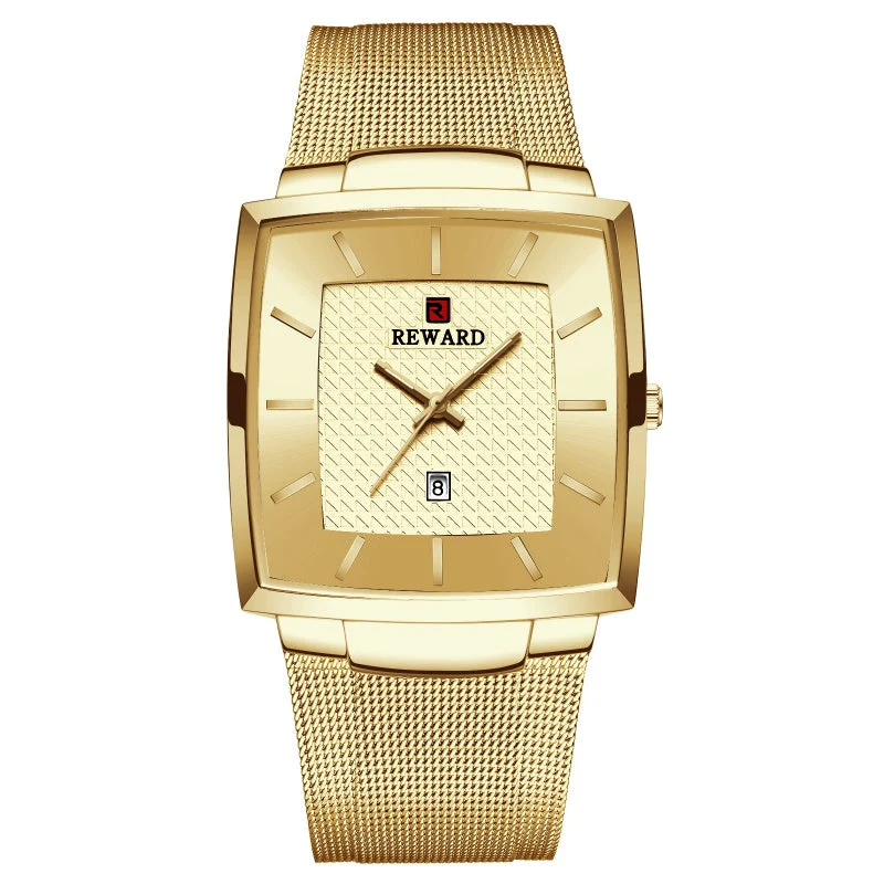 🎄Kerstdeal ALTIJD 50% KORTING!✨Ultradunne Vierkante Quartzhorloge (Meshband) – 9mm Dun, 3ATM Waterbestendig & Modieus Design (Perfect als Cadeau!) - Image 20