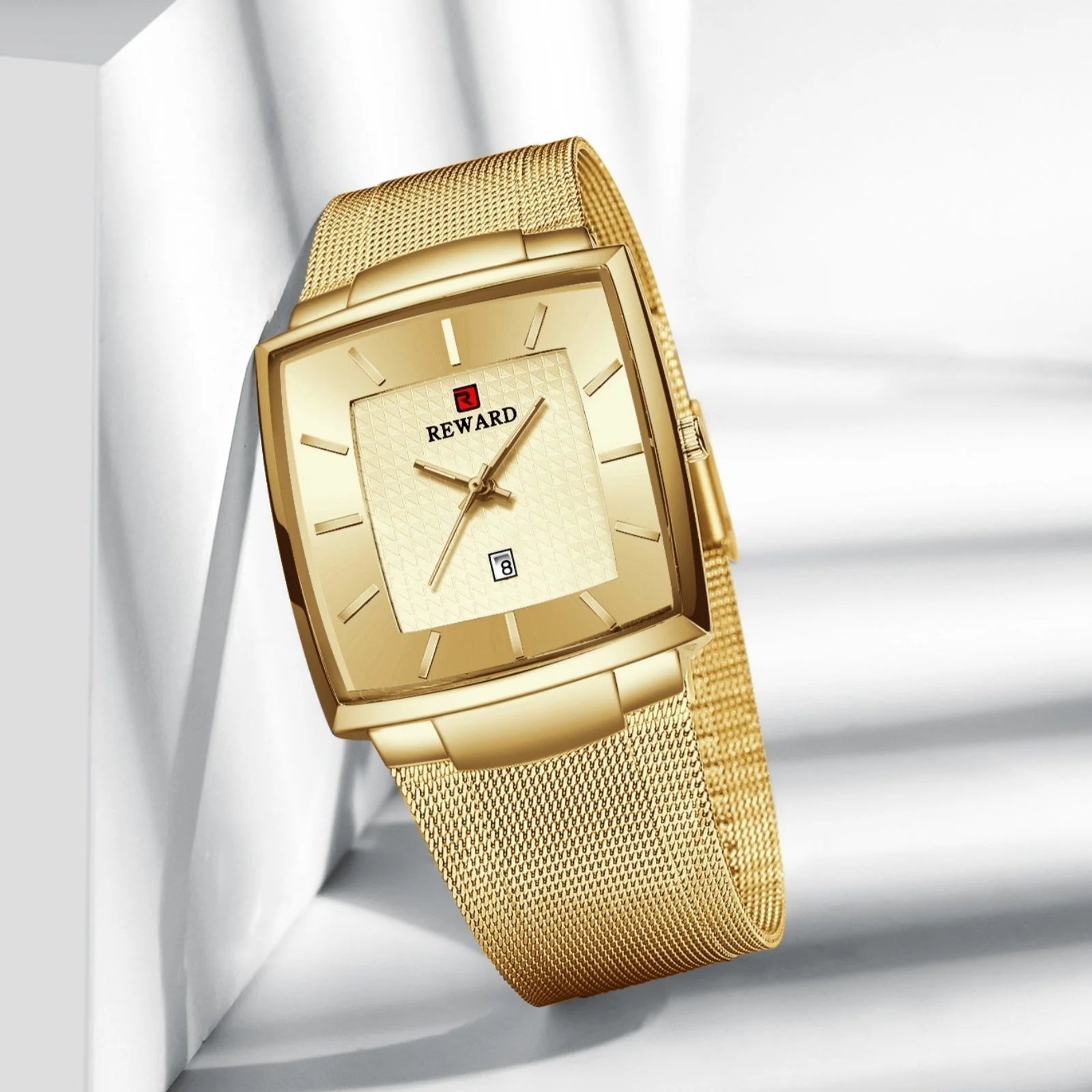 🎄Kerstdeal ALTIJD 50% KORTING!✨Ultradunne Vierkante Quartzhorloge (Meshband) – 9mm Dun, 3ATM Waterbestendig & Modieus Design (Perfect als Cadeau!) - Image 8