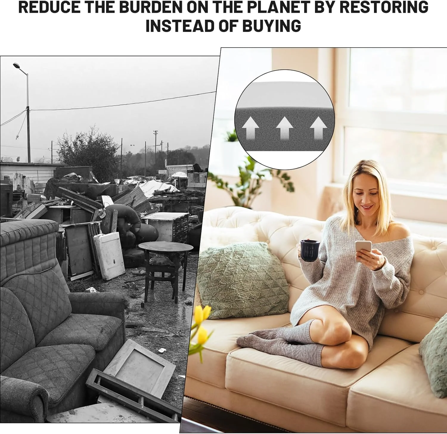 🛋️🔧 Bank Kussen Ondersteuning voor Doorgezakte Bank – Snelle Stevigheid Herstel, 40D Premium Schuim & Pasbaar Bij Snijden (Voor Woonkamer/Fauteuil)! - Image 7
